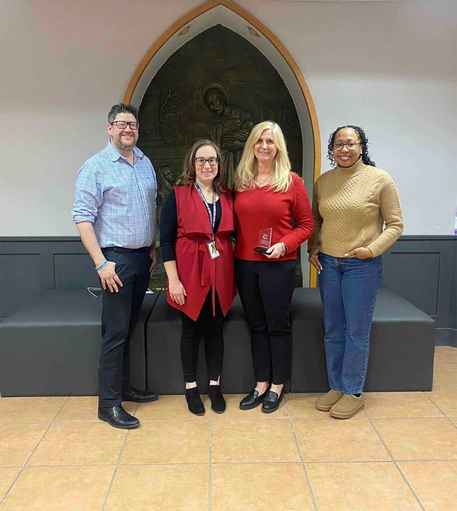 Dr. Gary E. Schaffer, Amy Blair, award recipient Lisa Hillyard, and Kia Boyd-Taylor
