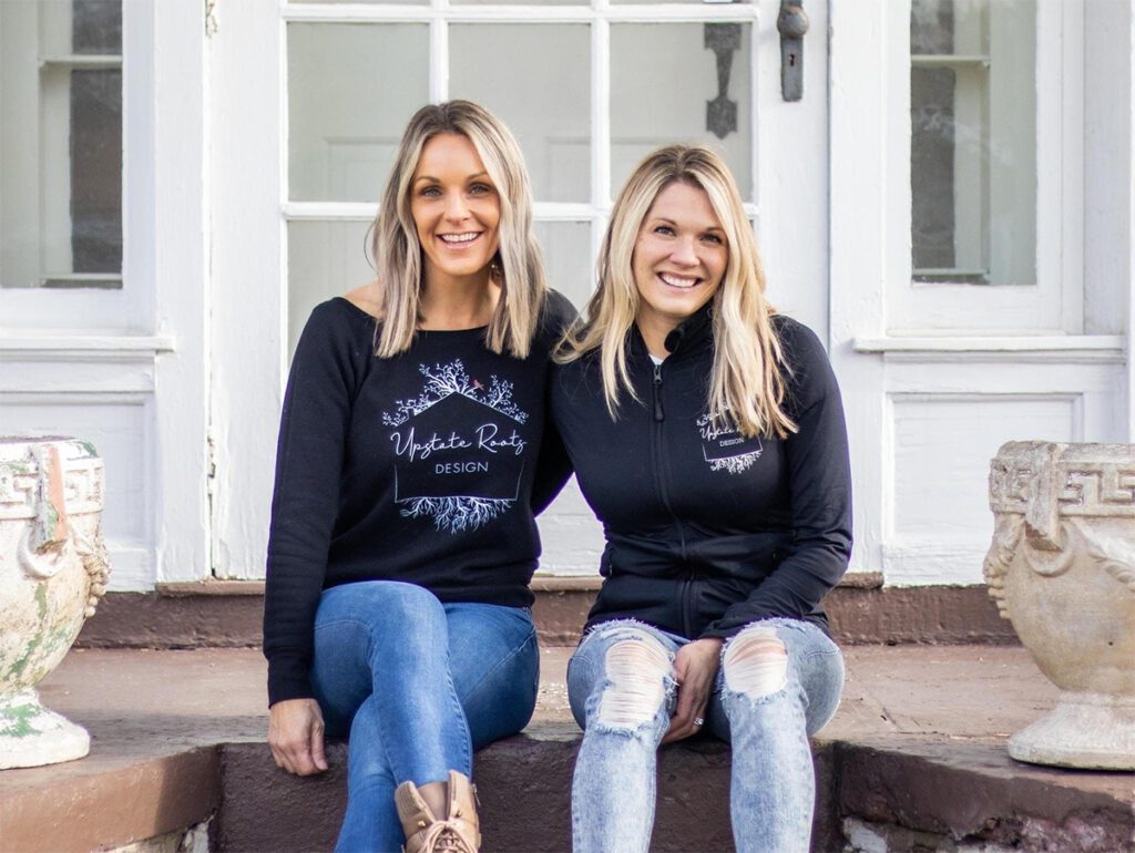 Kristin (Weilert) Lindley, ’04, and Meagan (Branagan) Baker, ’04, MBA’05, launched Upstate Roots Design