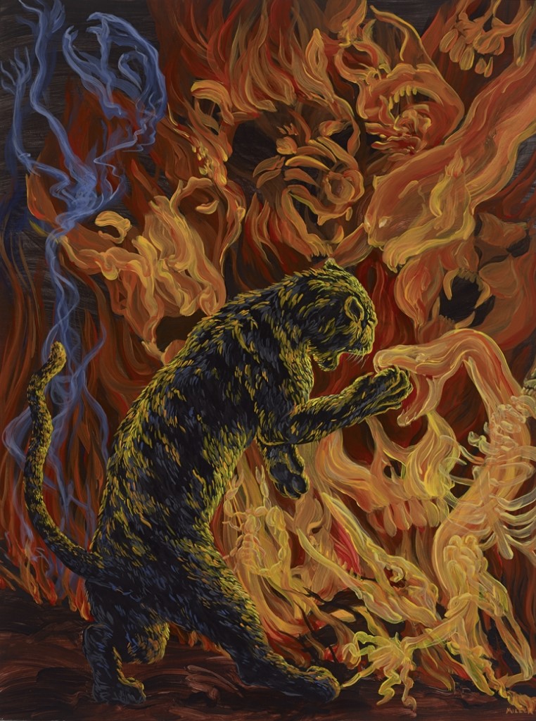 Melissa Miller (b.1951), Wall of Fire Painting