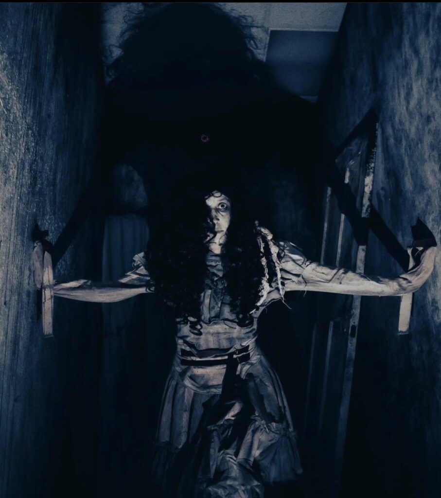 Melissa Timko, '94, as "Margaret" at All Saints Lunatic Asylum in High Desert, Calif.