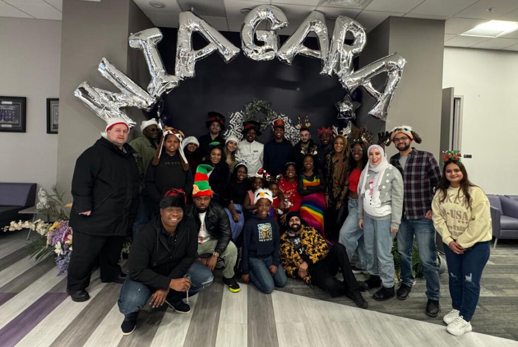 NUO Staff celebrating the end of the year