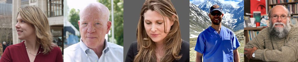 Dr. Jade Twedt Strabbing, Maj. Gen. Vincent E. Boles, '76, Dr. Diana W. Pasulka, Dr. Shawn Vainio, '99, and Dr. David Lyon are featured during Niagara University's fall speaker series.