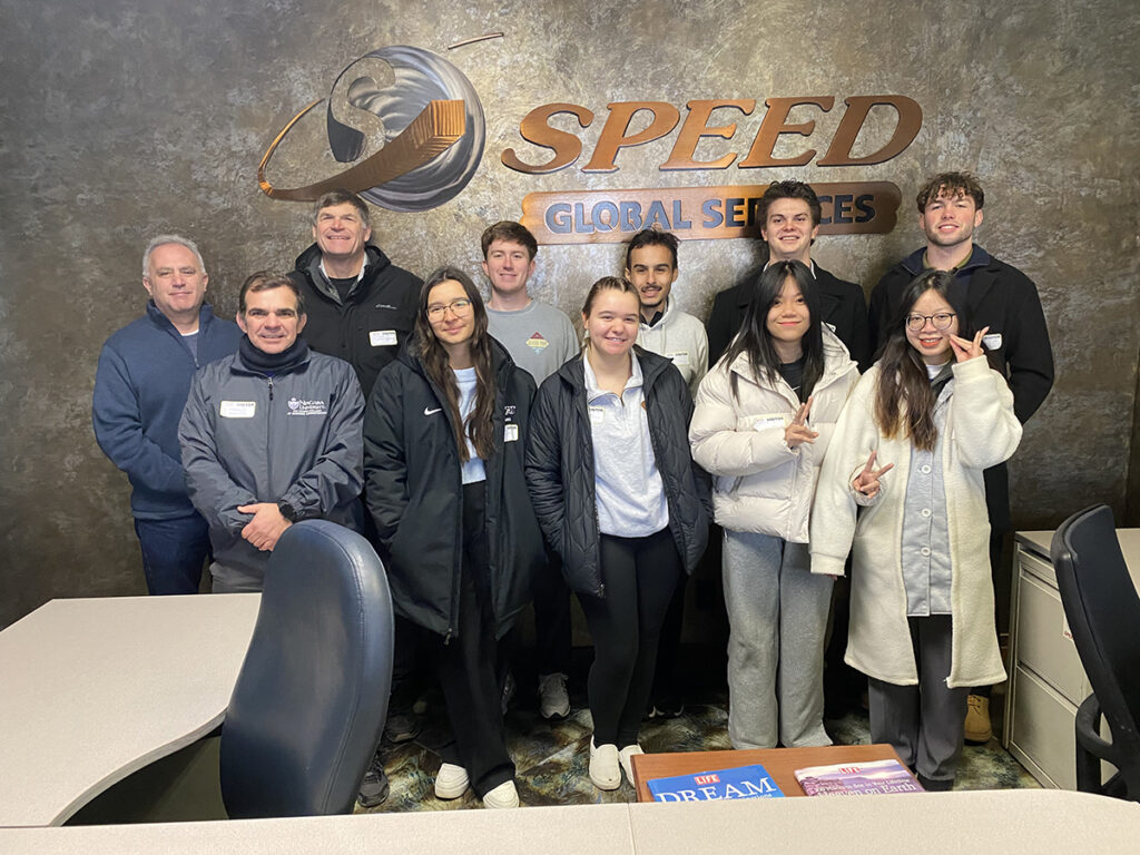 Students visit speed Global