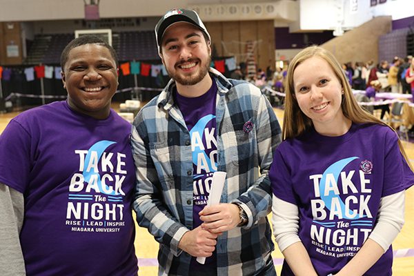 Students wearing take back the night