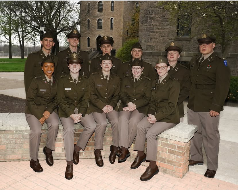 The newest Niagara University second lieutenants