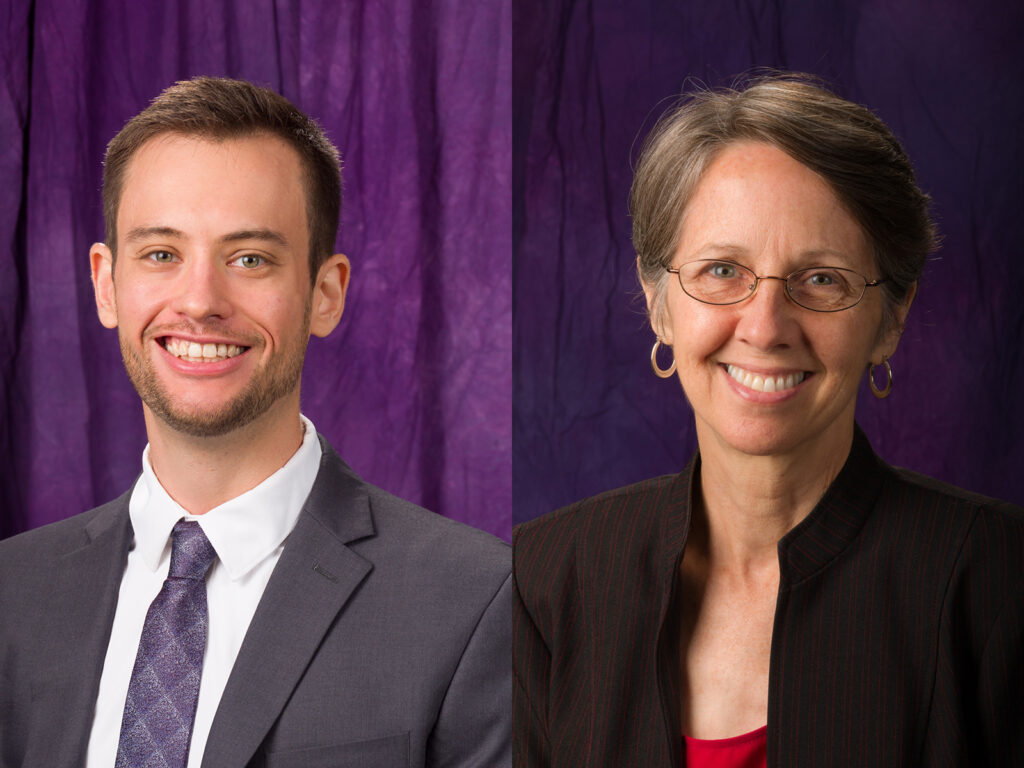 Dr. Krieg Tidemann and Dr. Susan Mason were honored for teaching and scholarship in August.