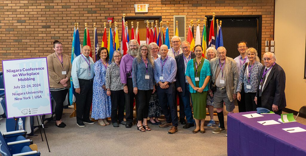 Scholars from Niagara University and around the world attended NU's inaugural Conference on Workplace Mobbing, July 22-24, 2024.