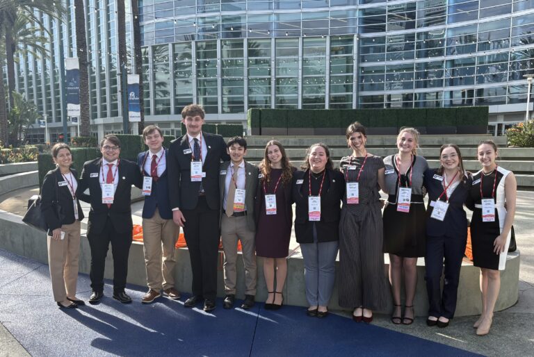 Niagara University students at the CMAA World Conference and Club Business Expo in Anaheim.